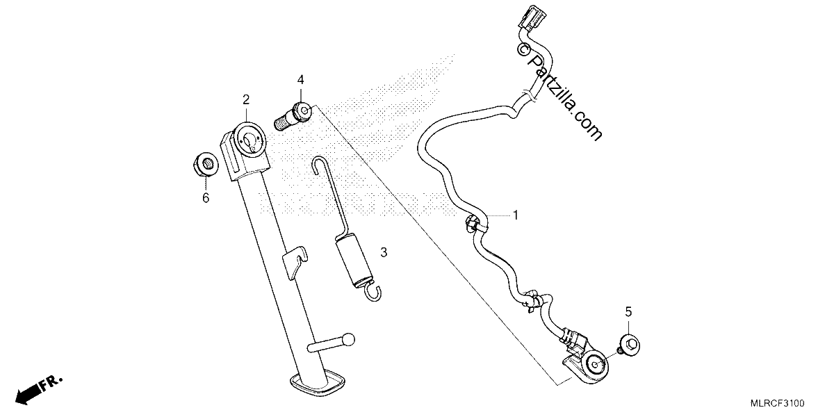 Diagrama de SIDE STAND