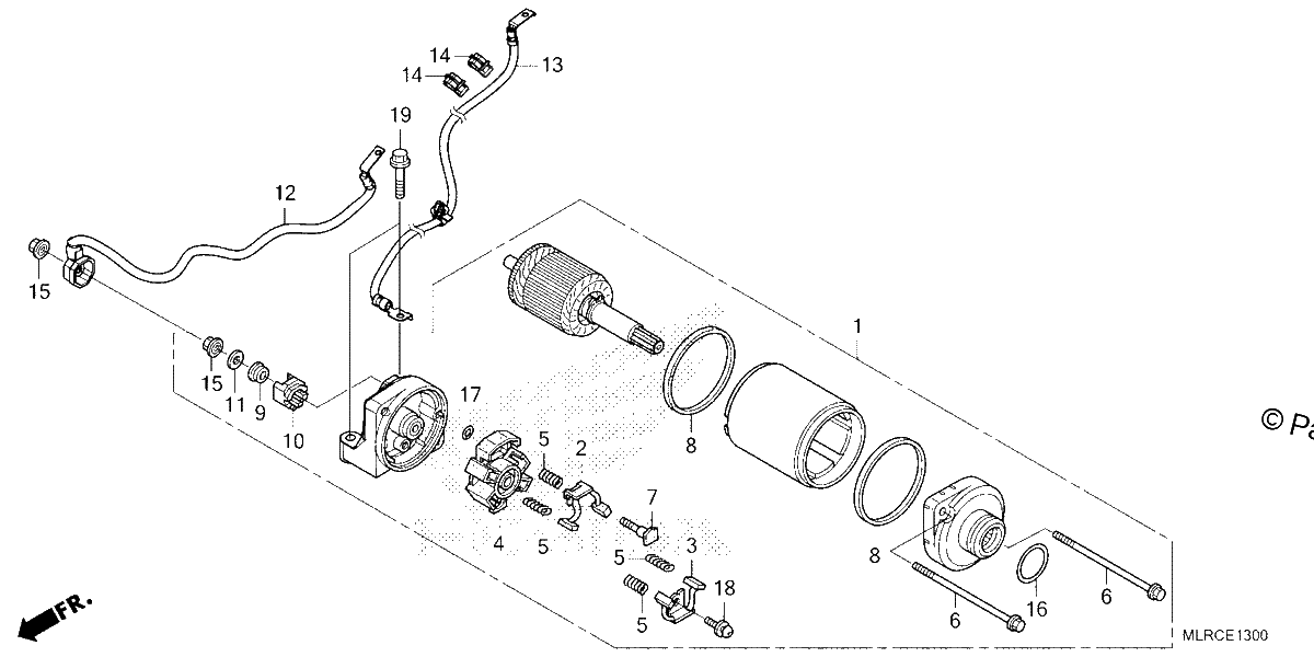 Diagrama de STARTER MOTOR