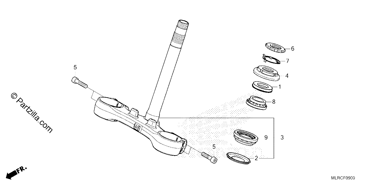 Diagrama de STEERING STEM