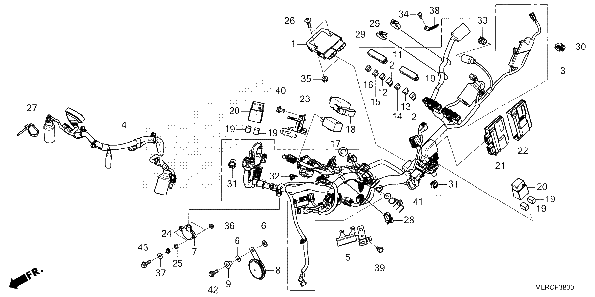 Diagrama de WIRE HARNESS