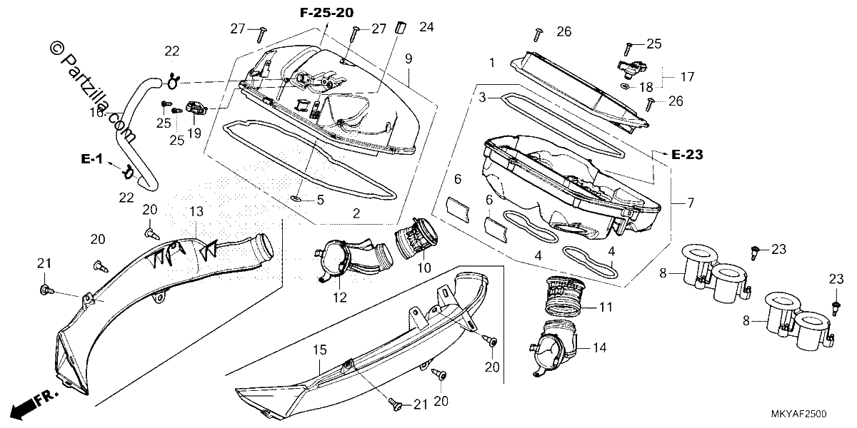 Diagrama de AIR CLEANER