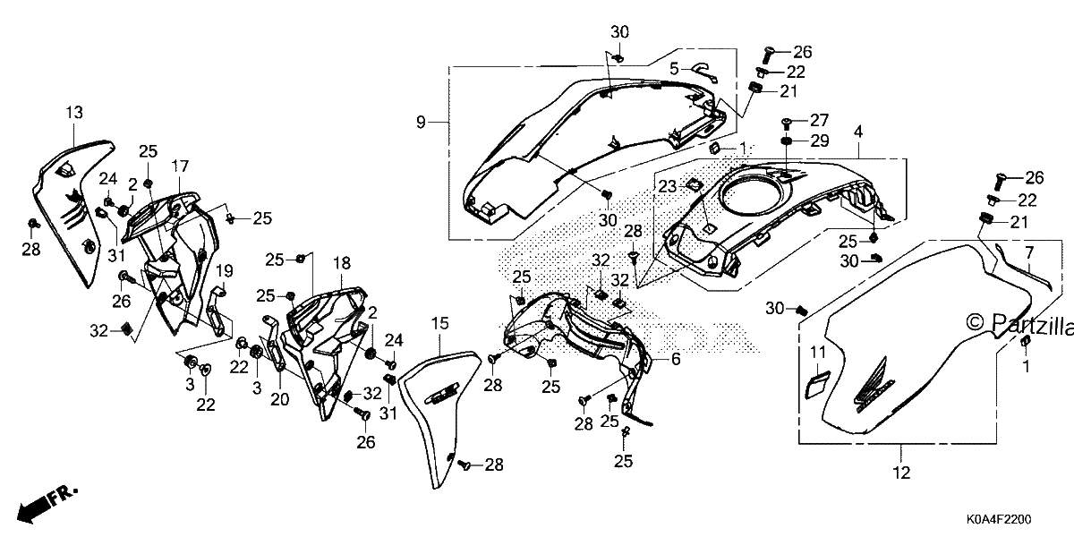 Diagrama de SHROUD TANK COVER