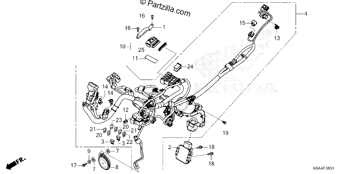 Diagrama de WIRE HARNESS 2