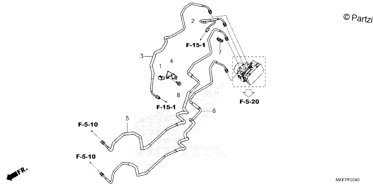 Diagrama de BRAKE PIPE
