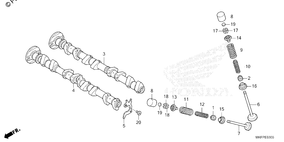Diagrama de CAMSHAFT VALVE