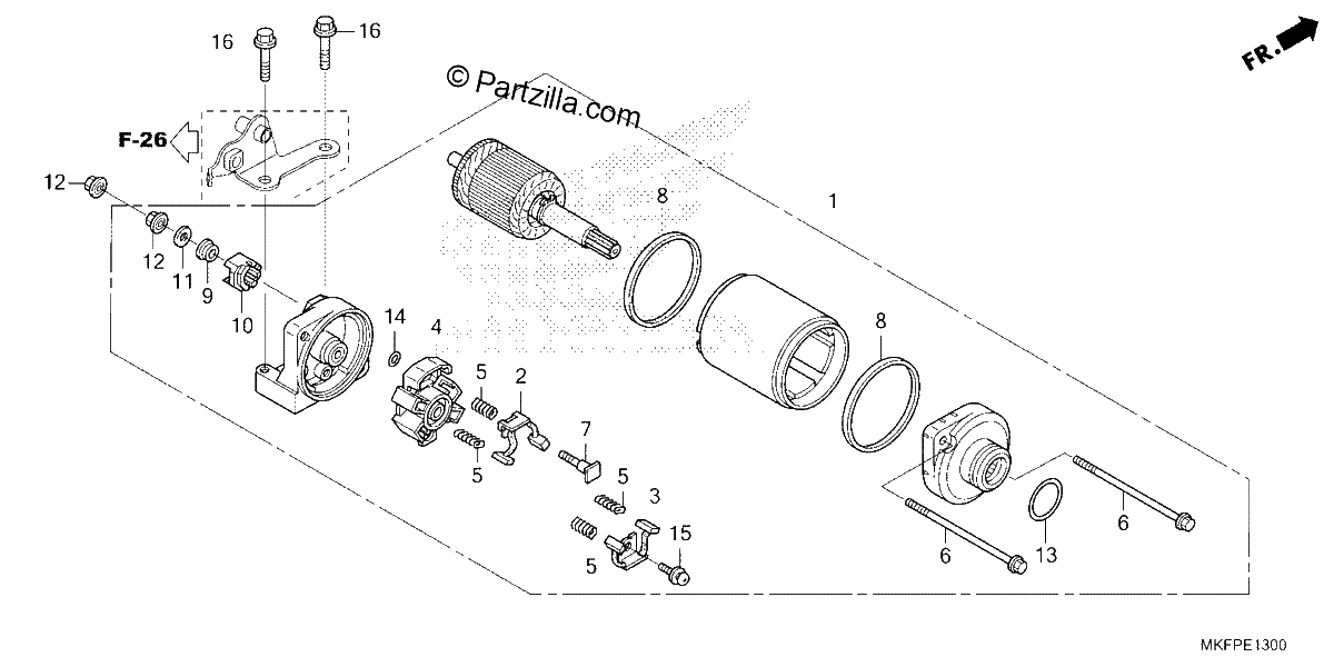 Diagrama de STARTER MOTOR