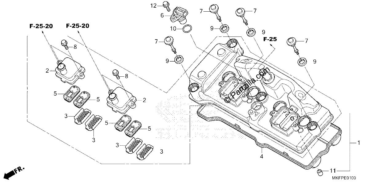 Diagrama de CYLINDER HEAD COVER