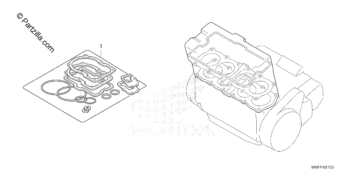 Diagrama de GASKET KIT A