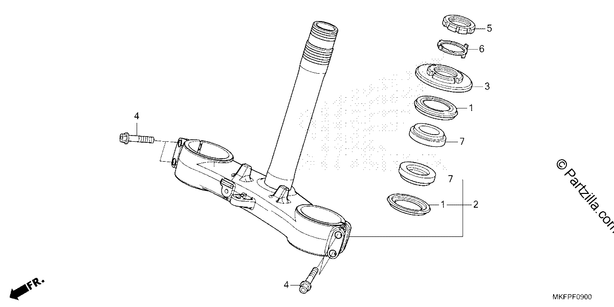 Diagrama de STEERING STEM