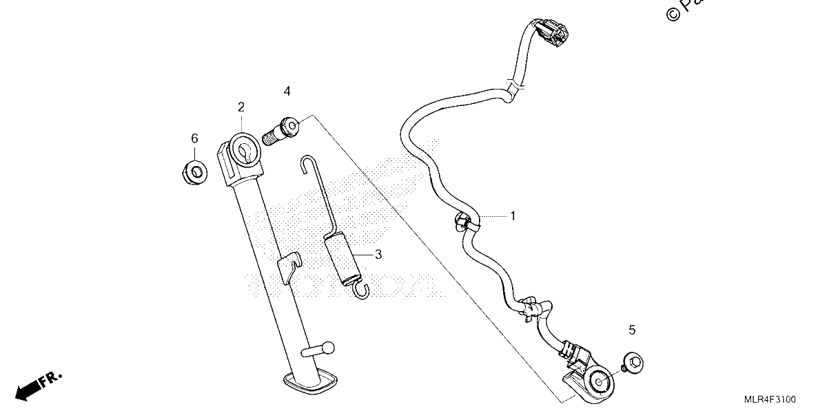 Diagrama de SIDE STAND