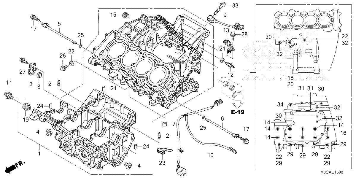 Diagrama de CRANKCASE