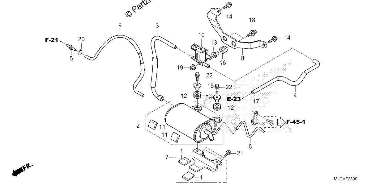Diagrama de EVAP CANISTER 1