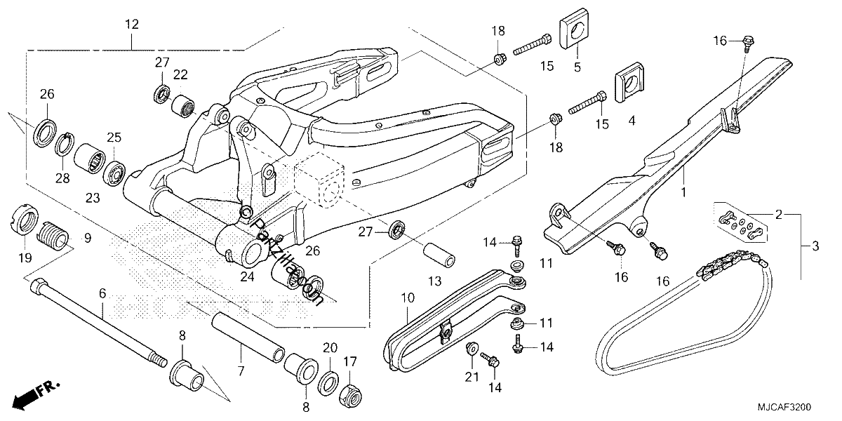 Diagrama de SWINGARM