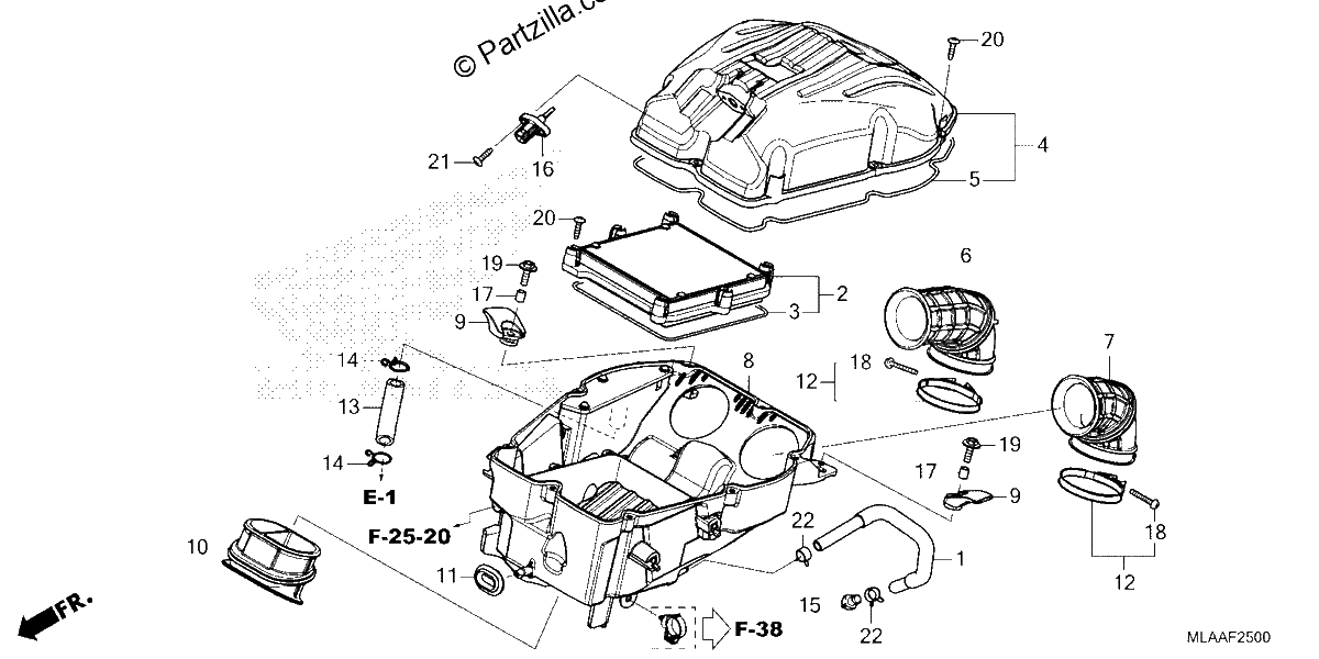 Diagrama de AIR CLEANER