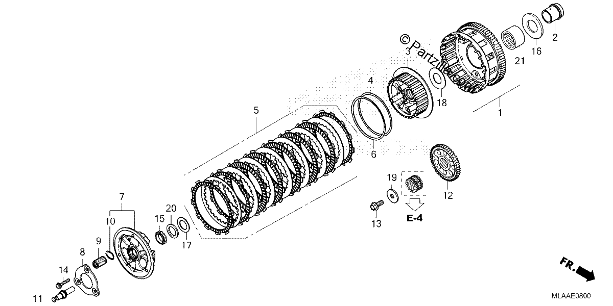 Diagrama de CLUTCH CMX1100A A2