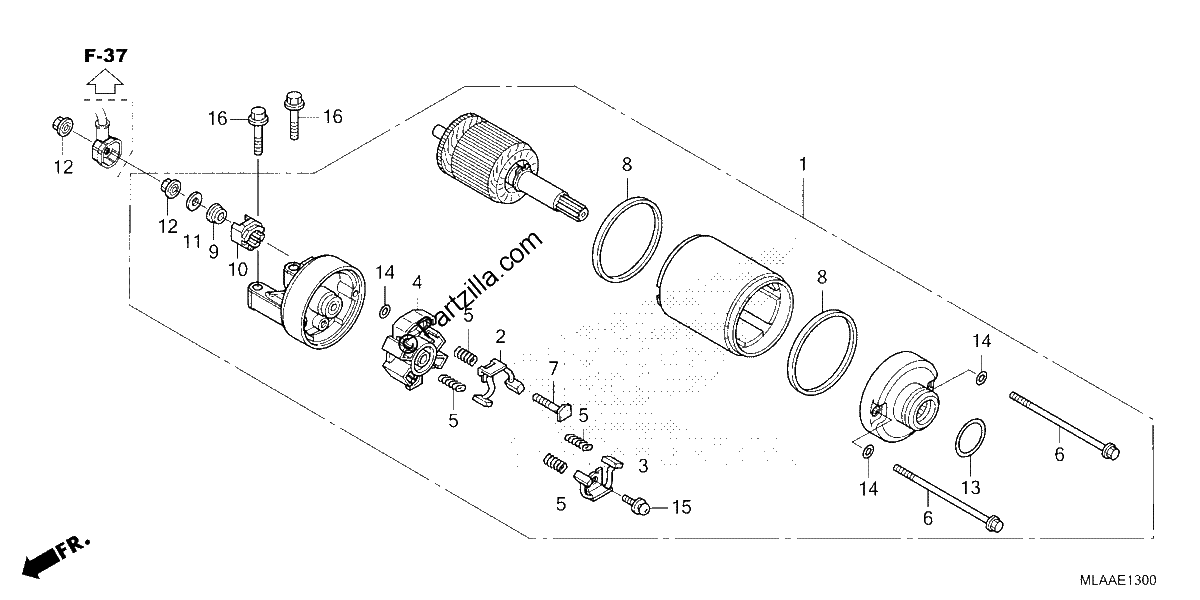 Diagrama de STARTER MOTOR