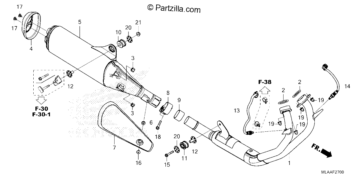 Diagrama de EXHAUST MUFFLER