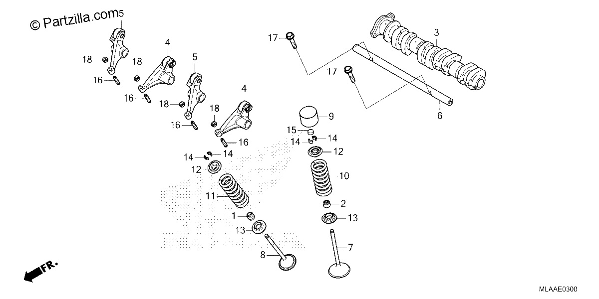 Diagrama de CAMSHAFT VALVE