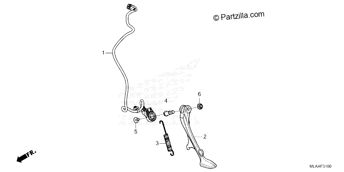 Diagrama de SIDE STAND