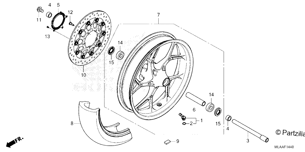 Diagrama de FRONT WHEEL