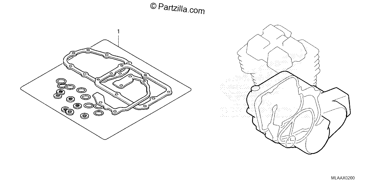 Diagrama de GASKET KIT B