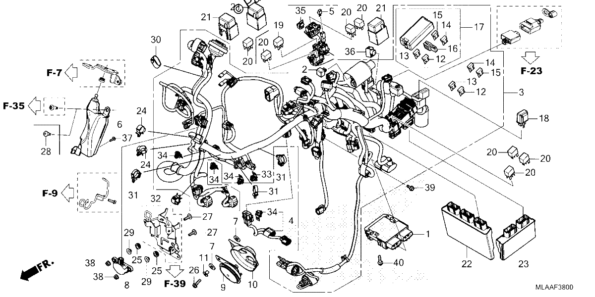 Diagrama de WIRE HARNESS