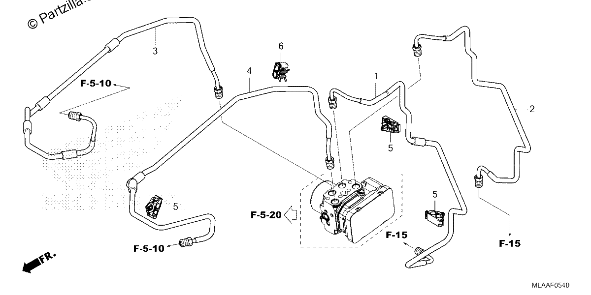 Diagrama de BRAKE PIPE
