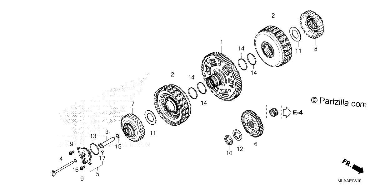 Diagrama de CLUTCH CMX1100D D2