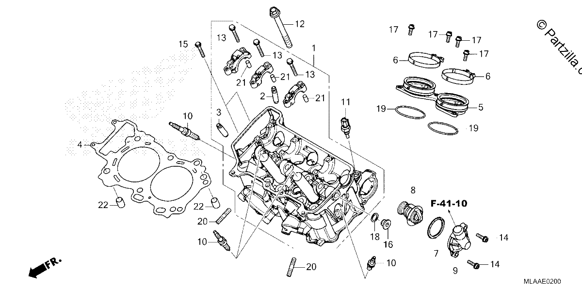 Diagrama de CYLINDER HEAD