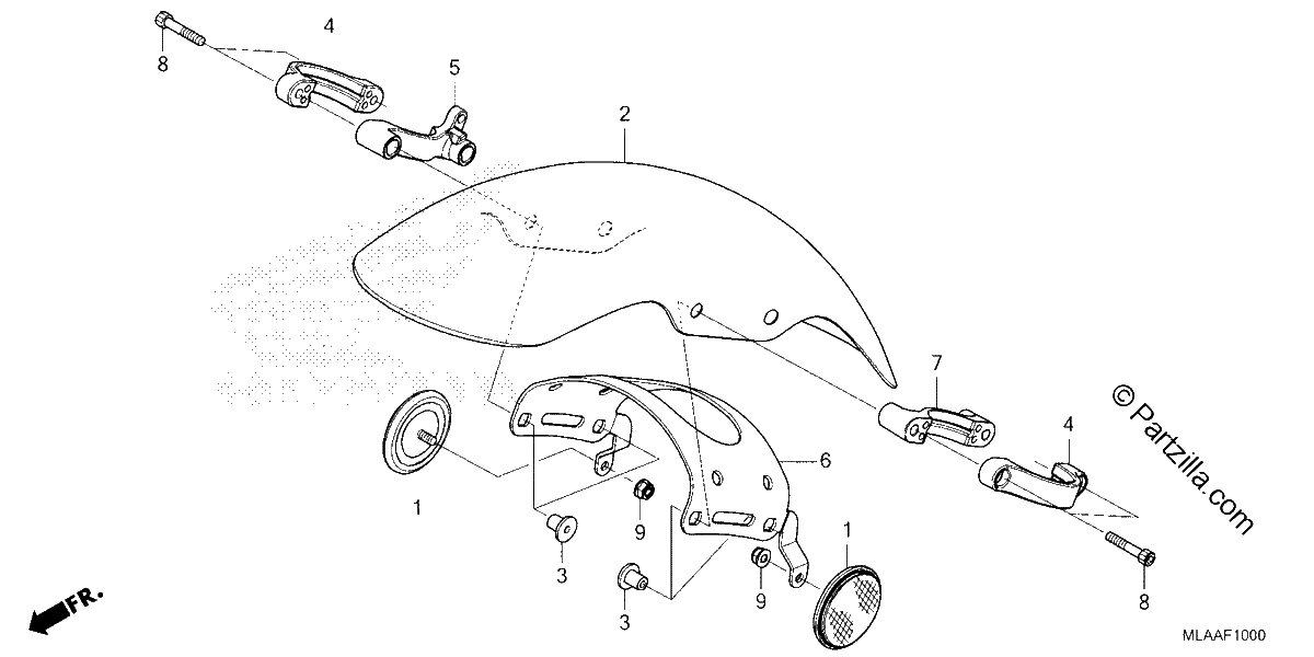 Diagrama de FRONT FENDER