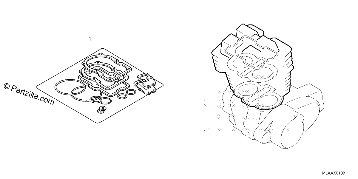 Diagrama de GASKET KIT A