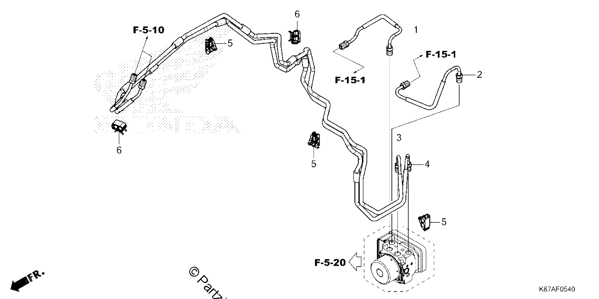 Diagrama de BRAKE PIPE