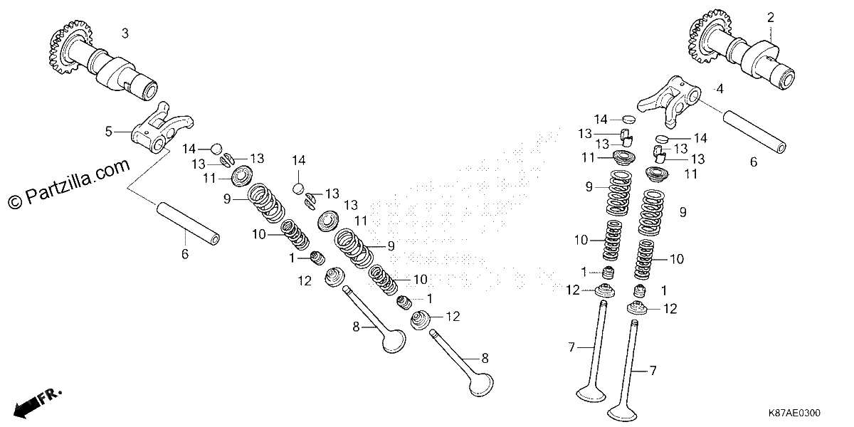 Diagrama de CAMSHAFT VALVE