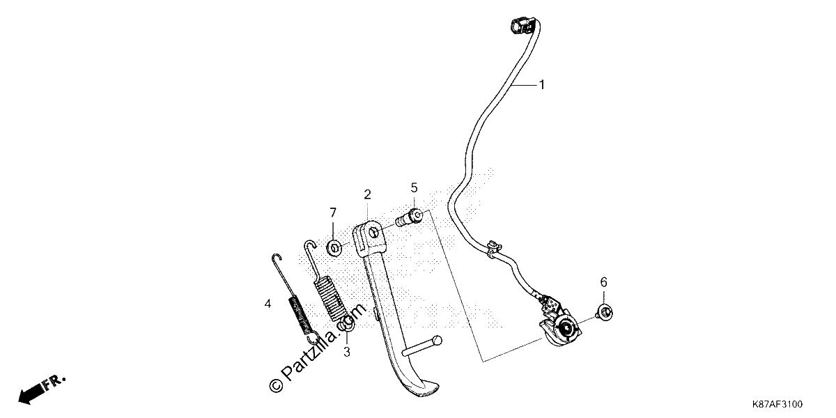 Diagrama de SIDE STAND