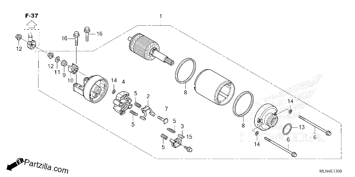 Diagrama de STARTER MOTOR