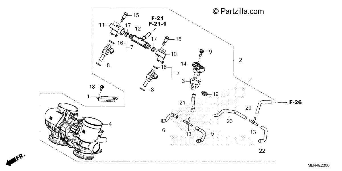 Diagrama de THROTTLE BODY