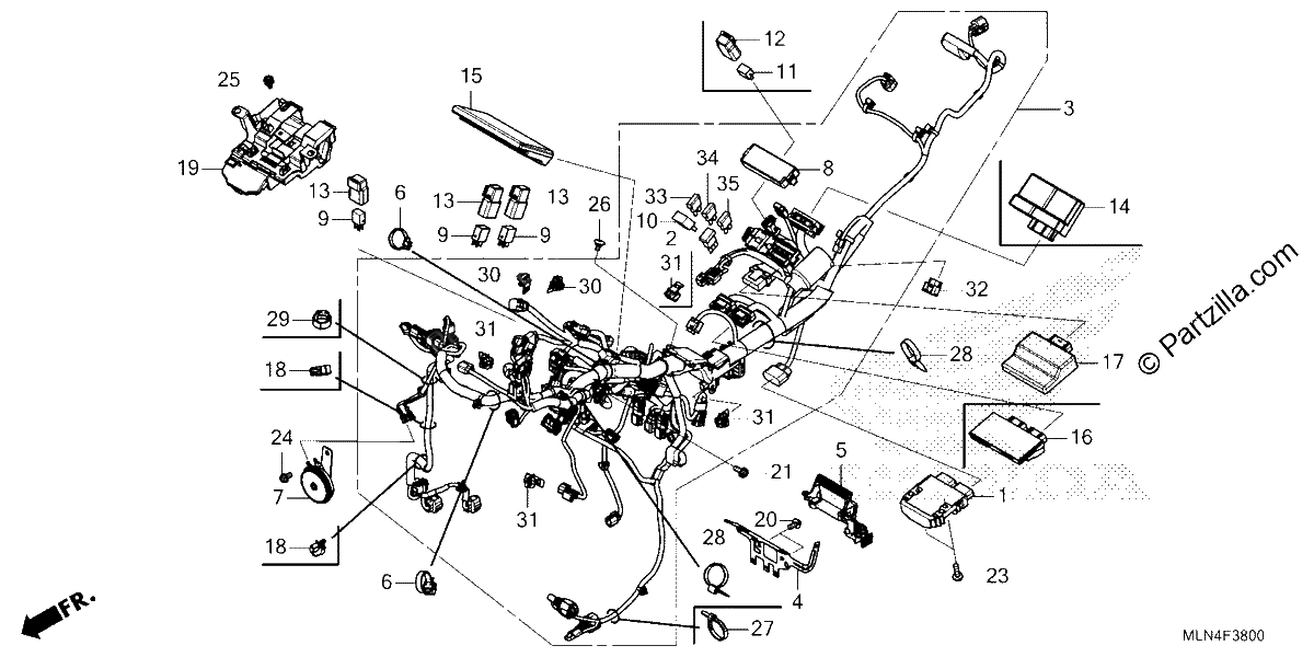 Diagrama de WIRE HARNESS