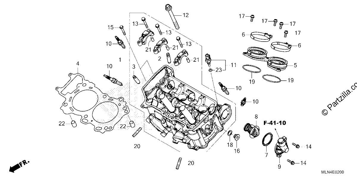 Diagrama de CYLINDER HEAD