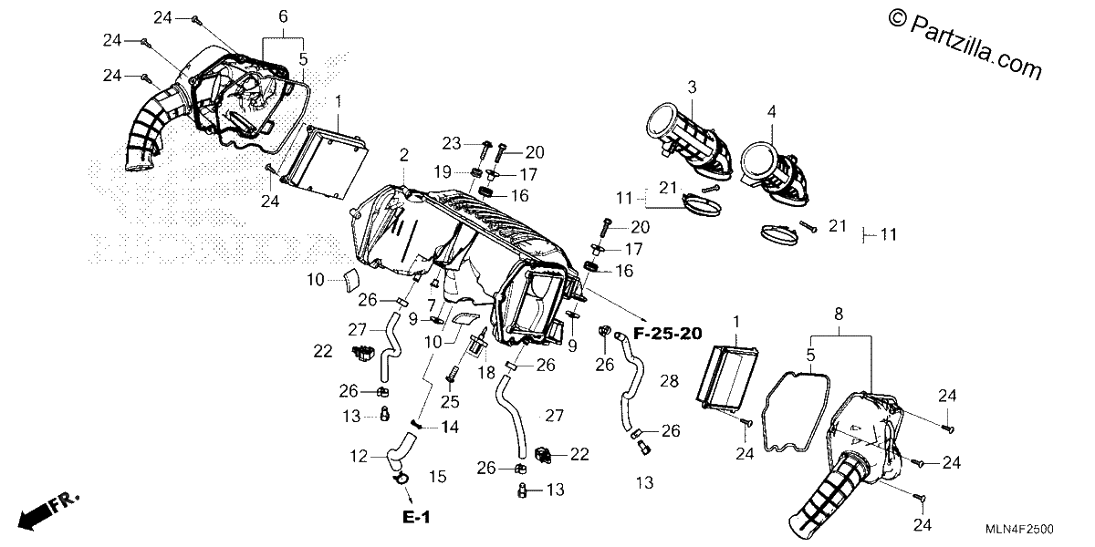 Diagrama de AIR CLEANER