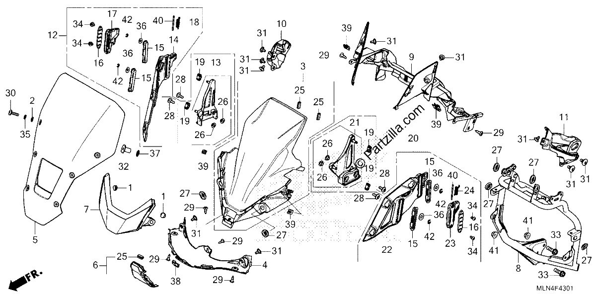 Diagrama de FRONT COVER CRF1100A4 D4