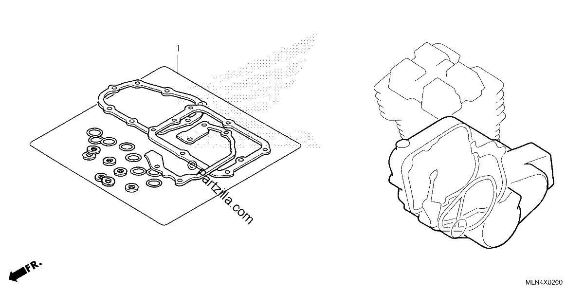 Diagrama de GASKET KIT B