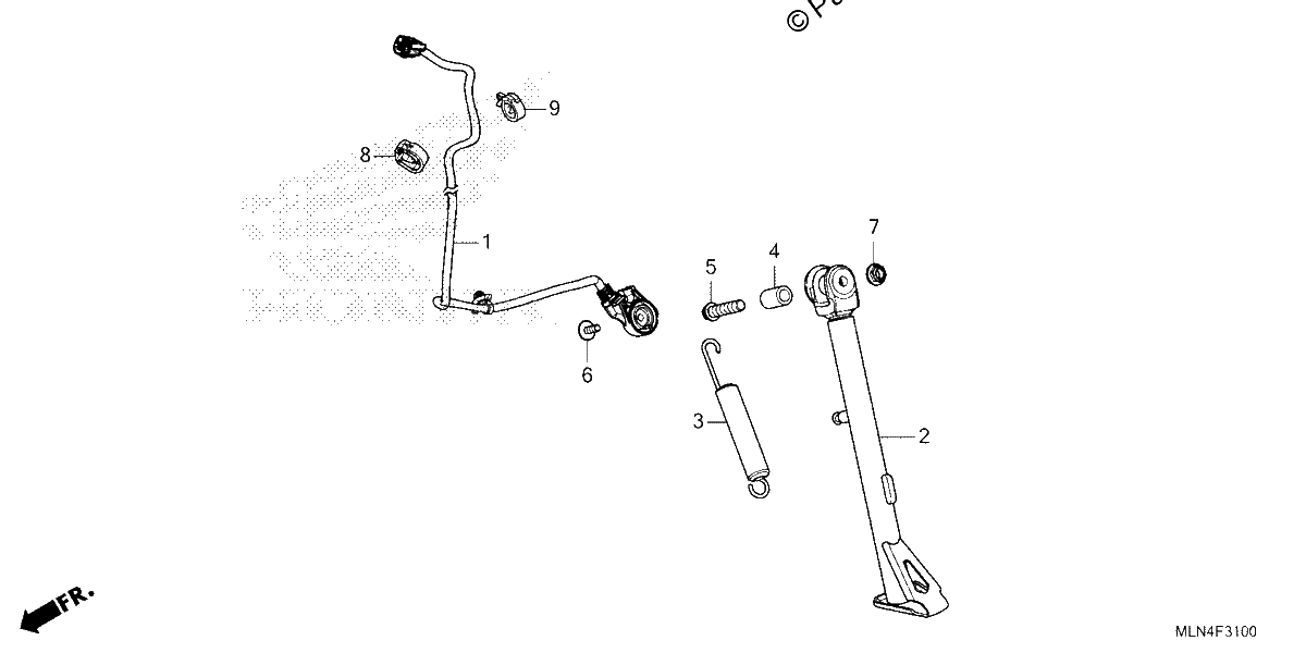 Diagrama de SIDE STAND