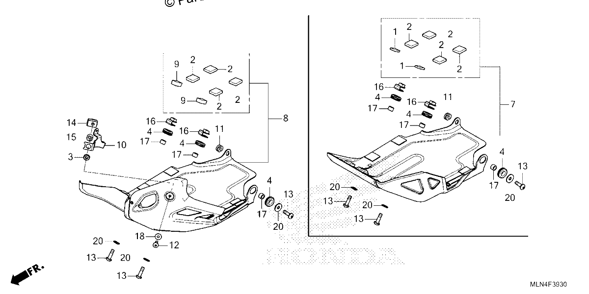 Diagrama de SKID PLATE