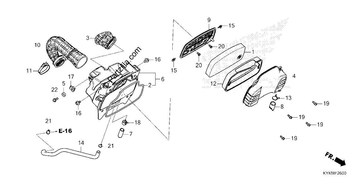 Diagrama de AIR CLEANER