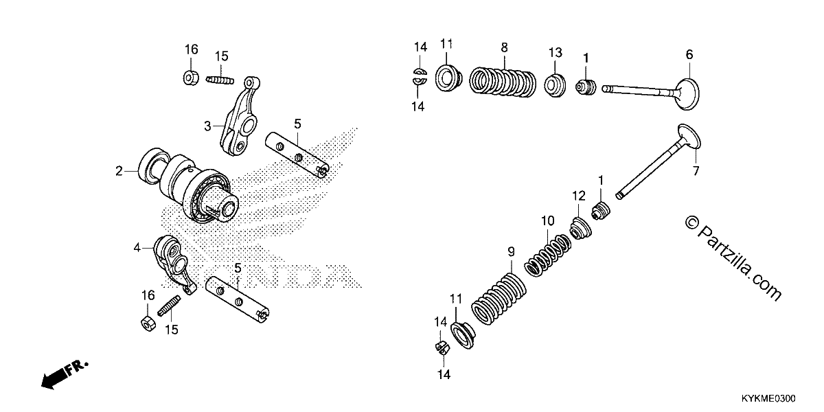 Diagrama de CAMSHAFT VALVE