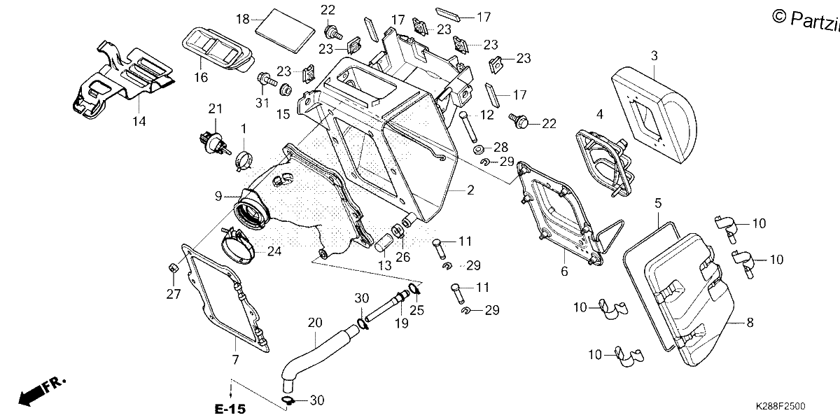 Diagrama de AIR CLEANER