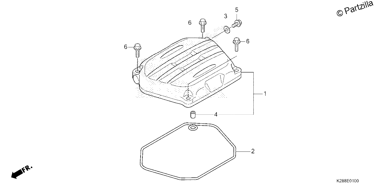 Diagrama de CYLINDER HEAD COVER
