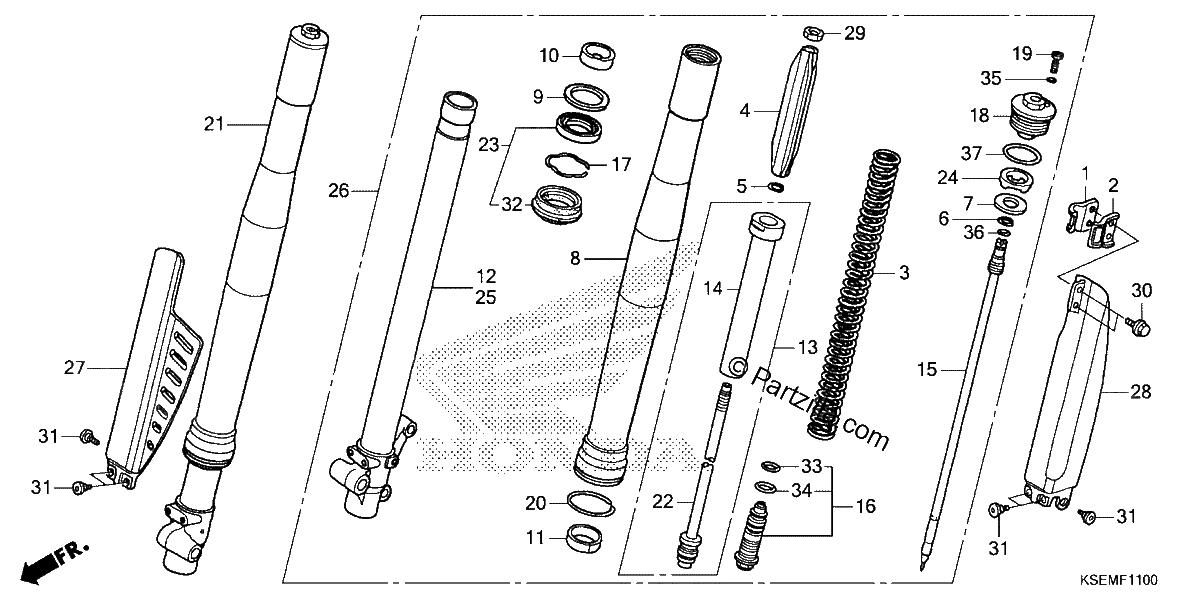 Diagrama de FRONT FORK
