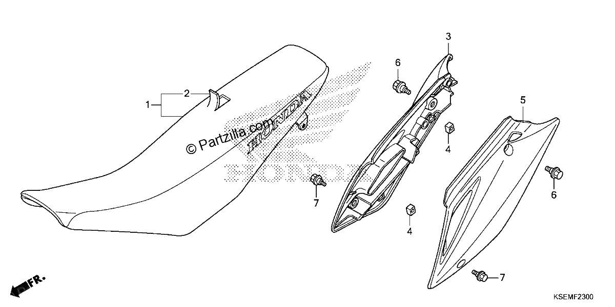 Diagrama de SEAT SIDE COVER