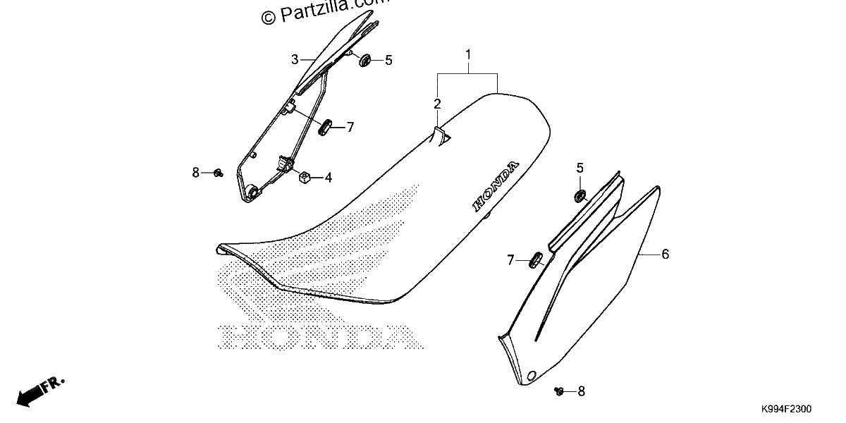 Diagrama de SEAT SIDE COVER